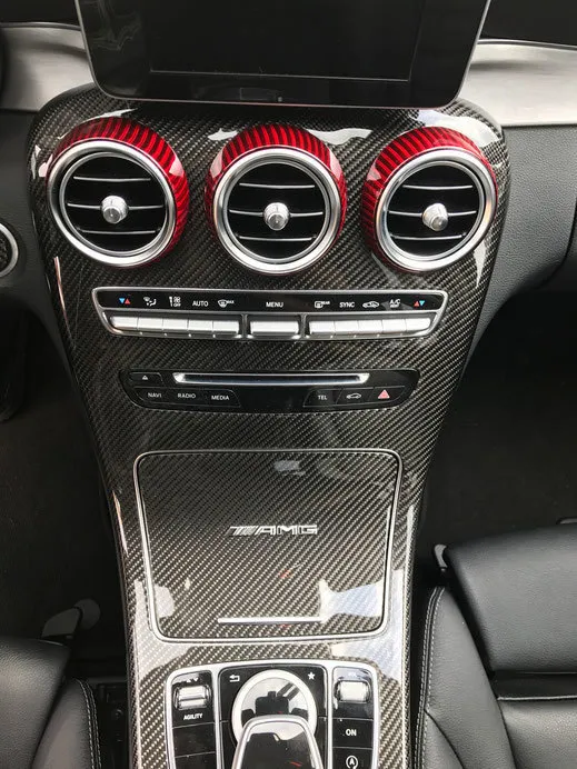 Hodoor Performance Carbon fiber Salon center panel for Mercedes C-class W205