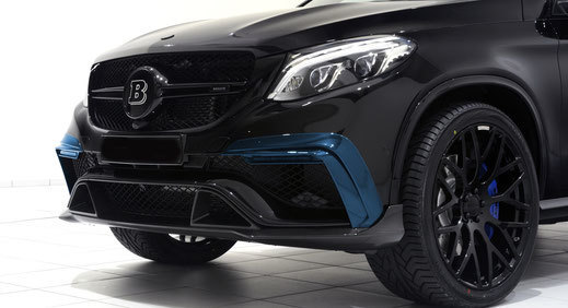 Hodoor Performance Carbon fiber front bumper covers with DRL for Mercedes GLE