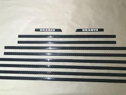 Hodoor Performance Carbon fiber Inserts in moldings for Mercedes G-class