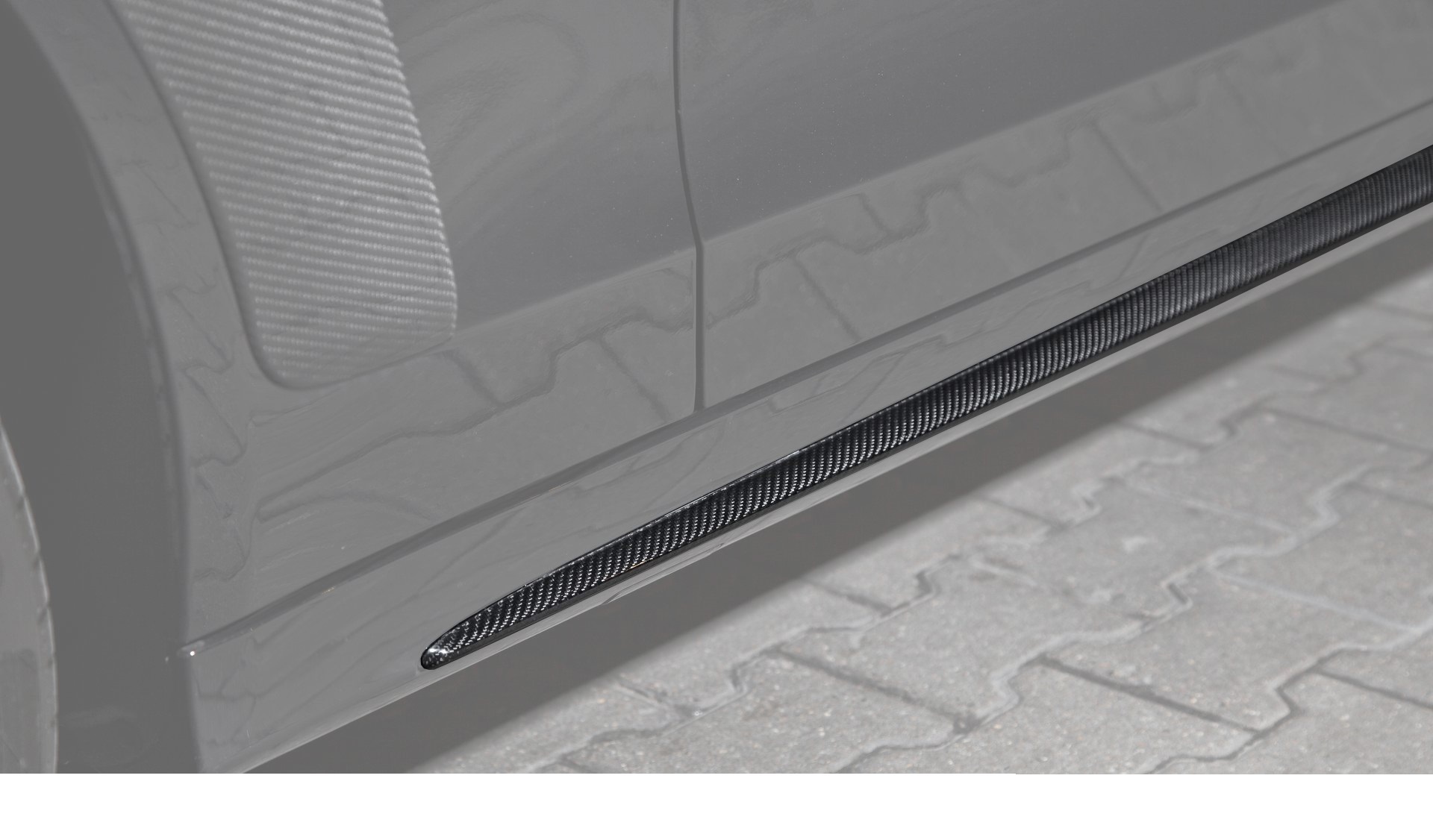 Carbon fiber door sill pads for Mercedes C-class W205