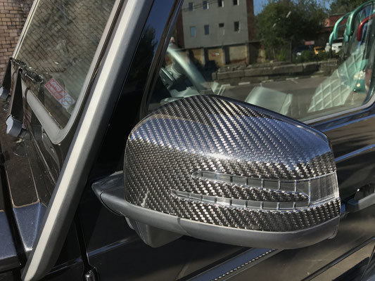 Hodoor Performance Carbon fiber Mirror Covers for Mercedes G-class