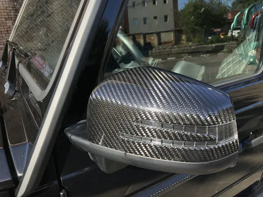 Hodoor Performance Carbon fiber Mirror Covers for Mercedes G-class