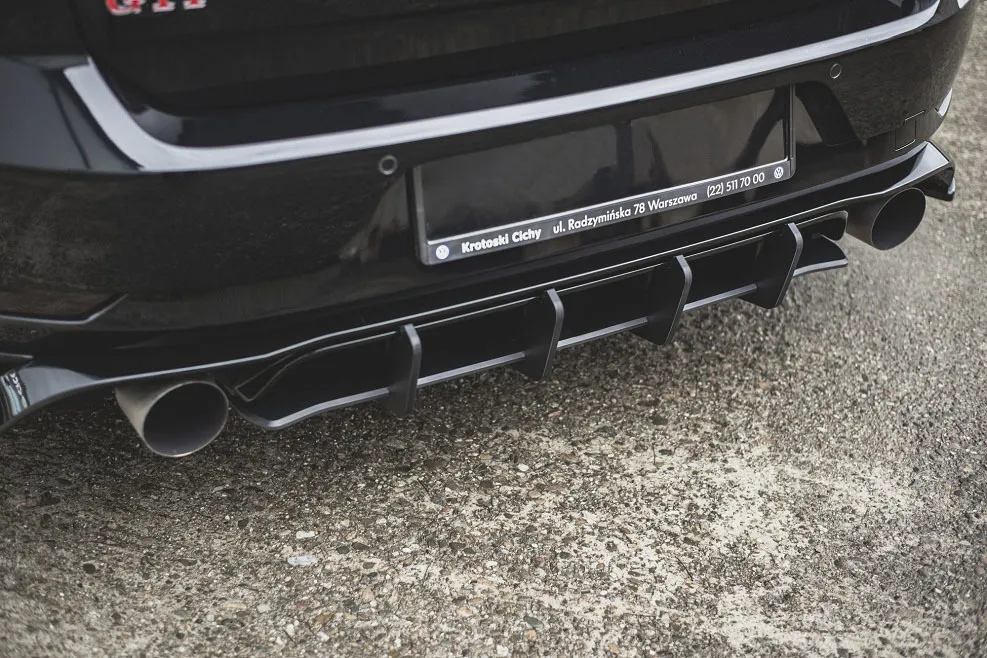 Maxton Design RACING DURABILITY REAR DIFFUSER FOR VW GOLF 7 GTI TCR new model