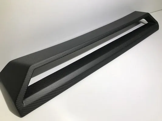 Hodoor Performance Carbon fiber Arch on the front bumper above the number for Mercedes G-class