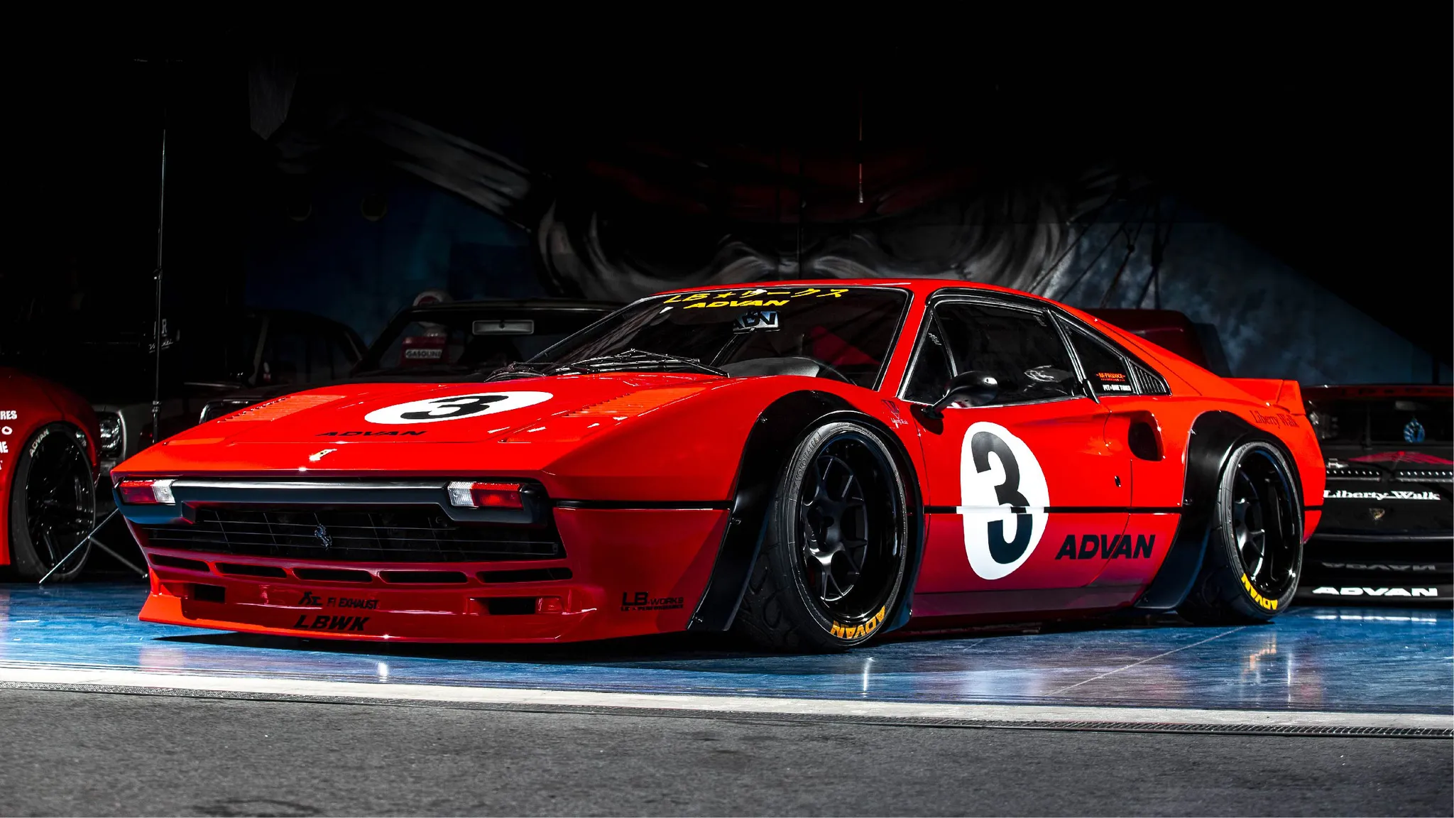 Liberty Walk Silhouette Works body kit for Ferrari 308 GTB new model