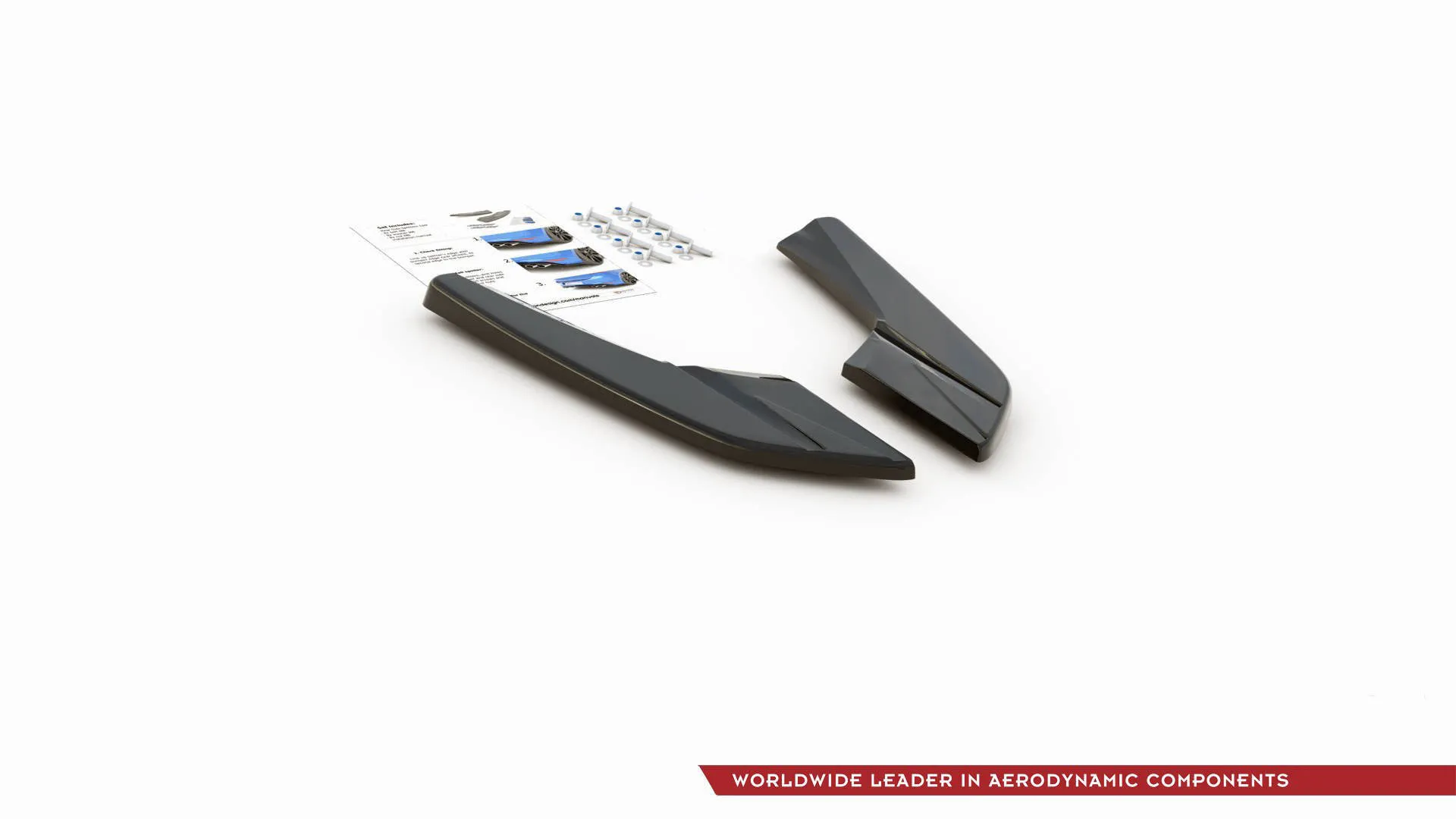 Maxton Design REAR SIDE SPLITTERS V.2 FOR AUDI S3 SEDAN 8V new model