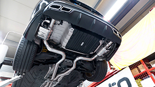 Capristo exhaust system for Mercedes C63 AMG W205
