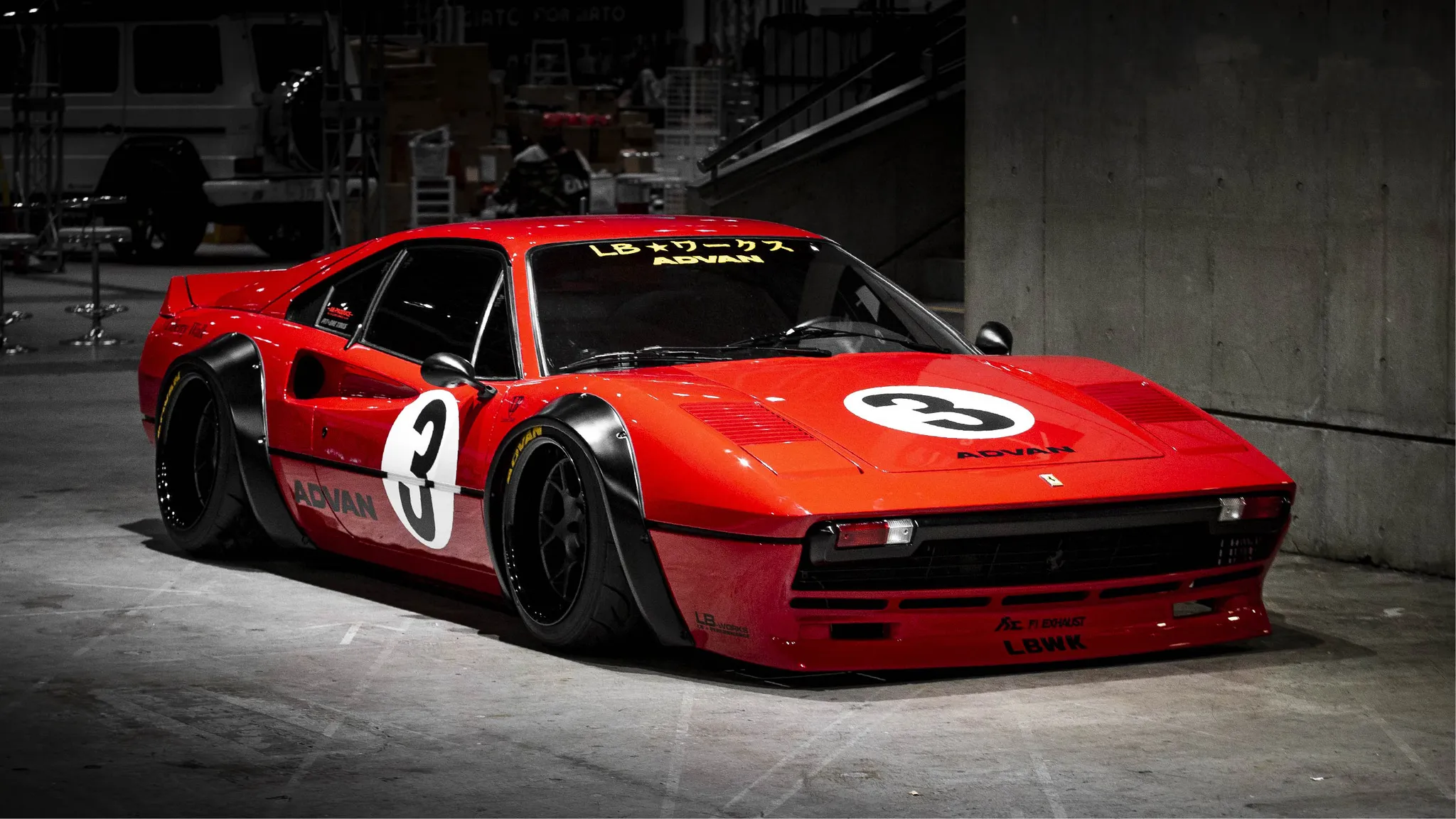 Liberty Walk Silhouette Works body kit for Ferrari 308 GTB new style