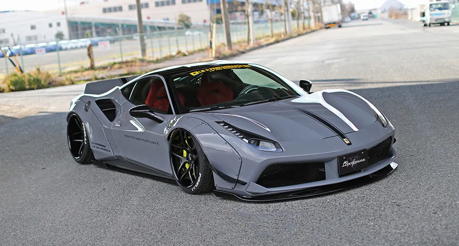 Liberty Walk body kit for Ferrari 488 GTB latest model
