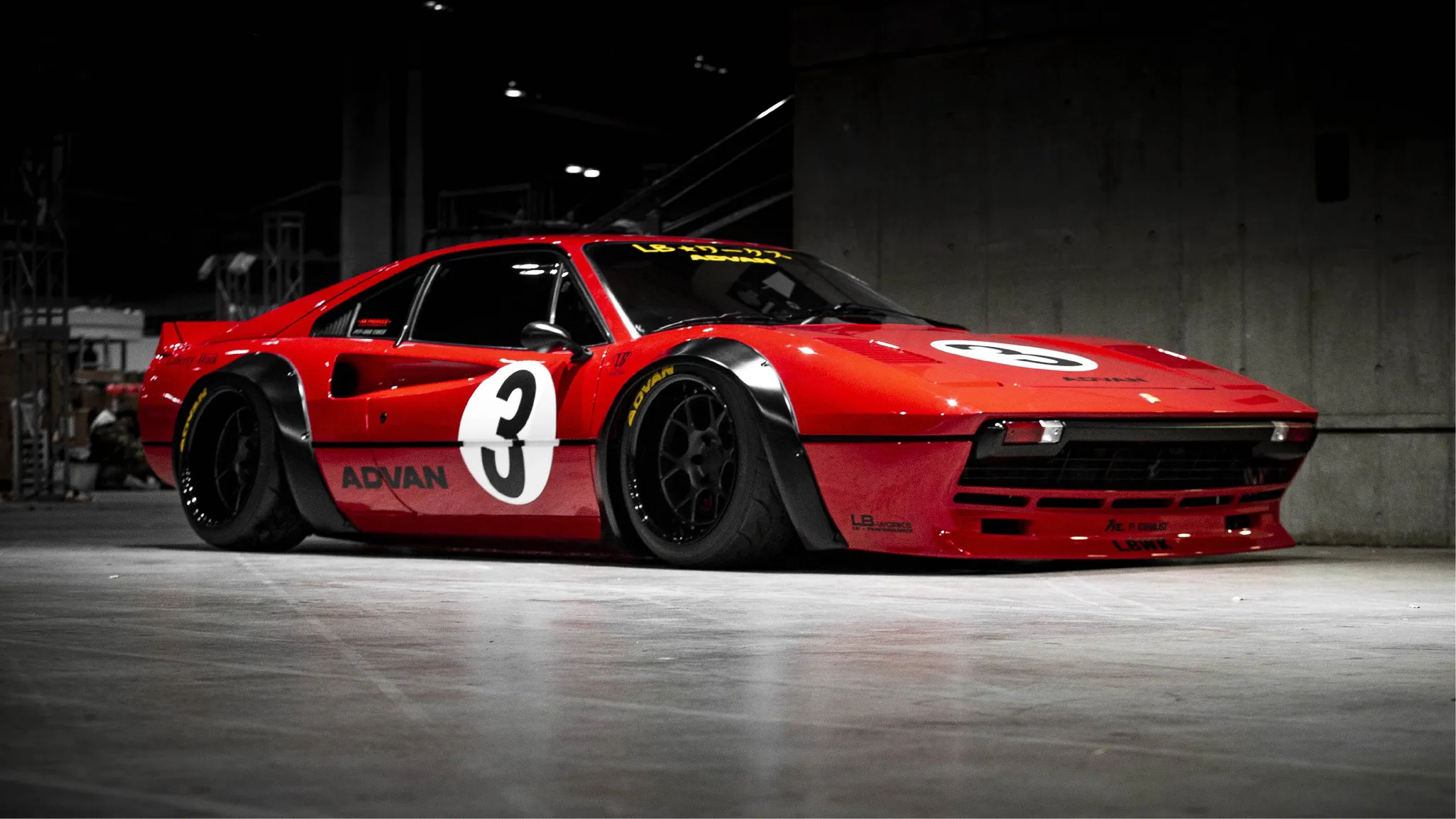 Liberty Walk Silhouette Works body kit for Ferrari 308 GTB latest model