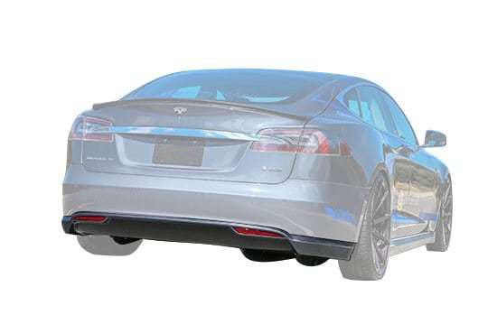 Unplugged Performance Rear Under Spoiler and Diffuser System for Tesla Model S new model