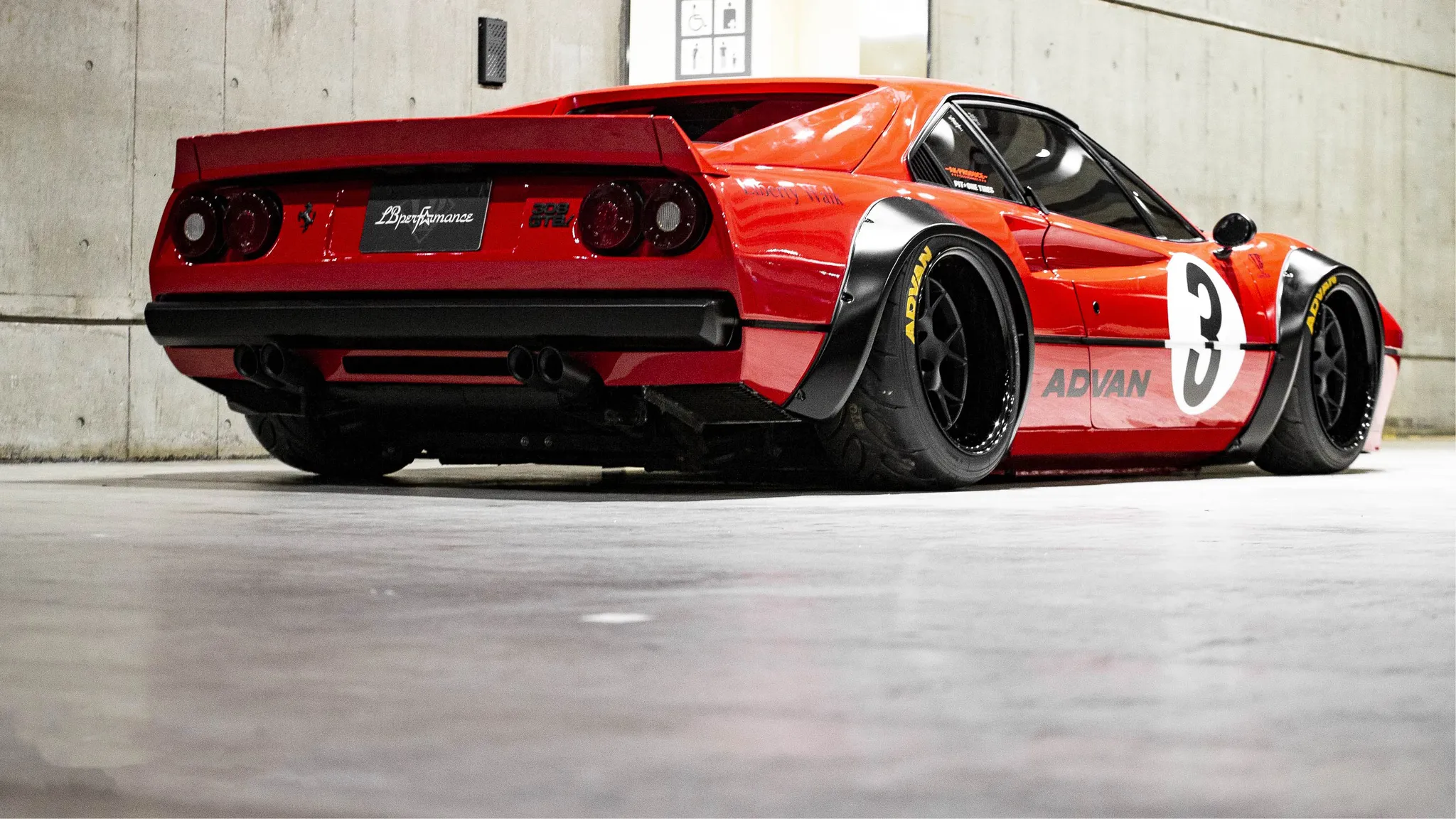 Liberty Walk Silhouette Works body kit for Ferrari 308 GTB new style