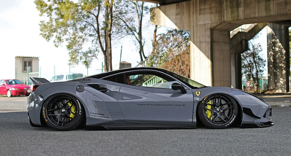 Liberty Walk body kit for Ferrari 488 GTB new style