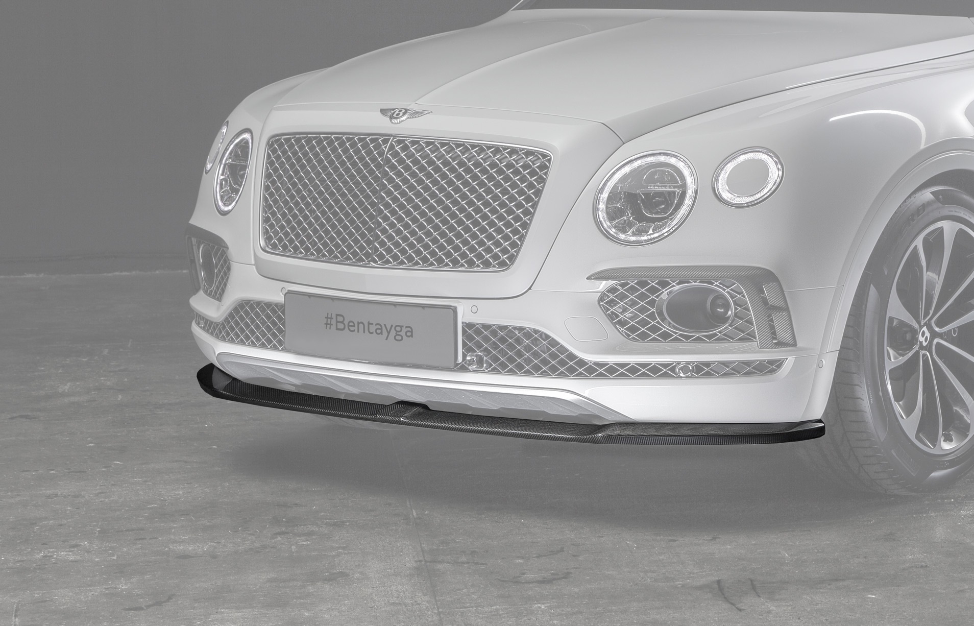 Hodoor Performance Carbon fiber front bumper spoiler for Bentley Bentayga 