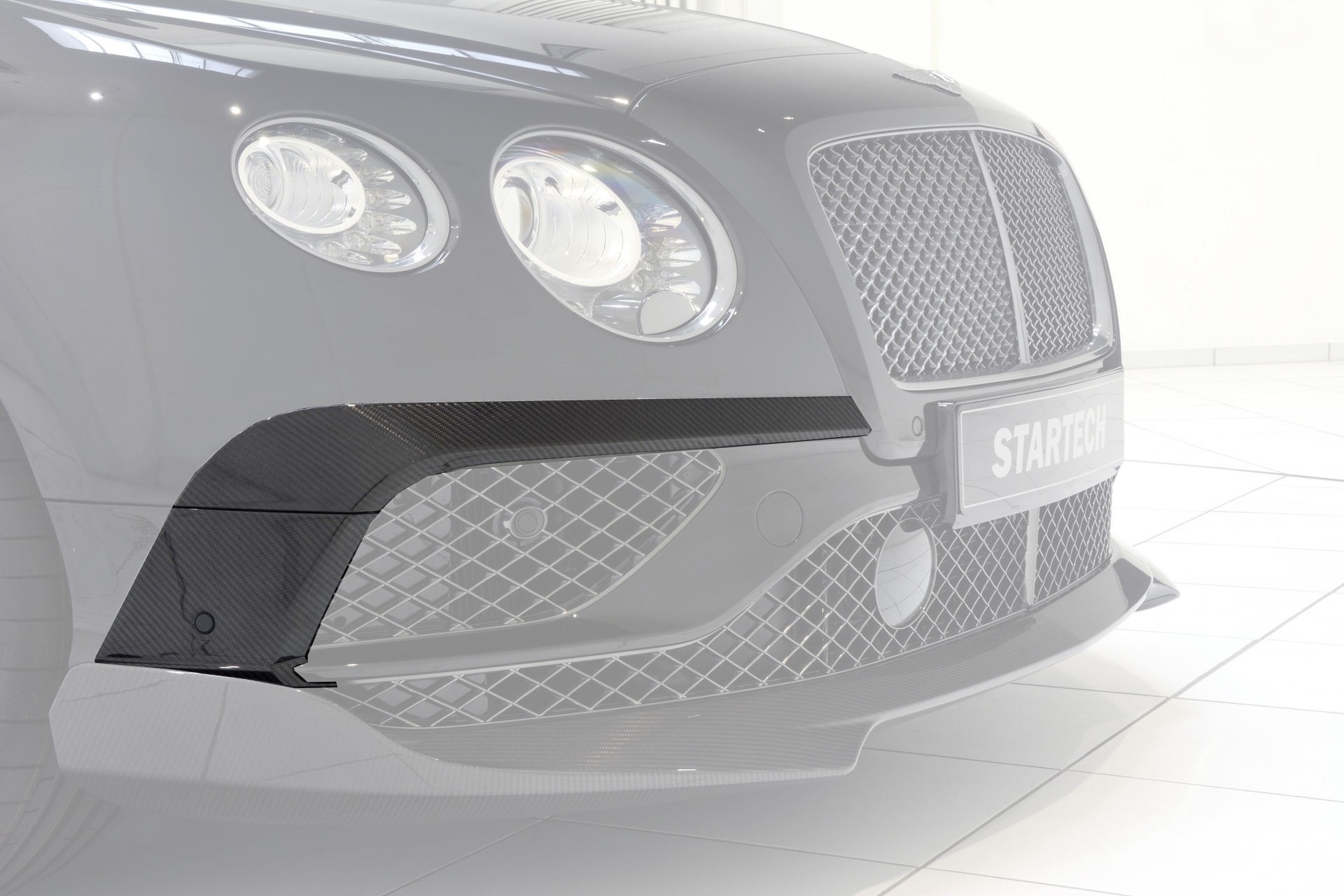 Hodoor Performance Carbon fiber front bumper spoiler Startech Style for Bentley Continental
