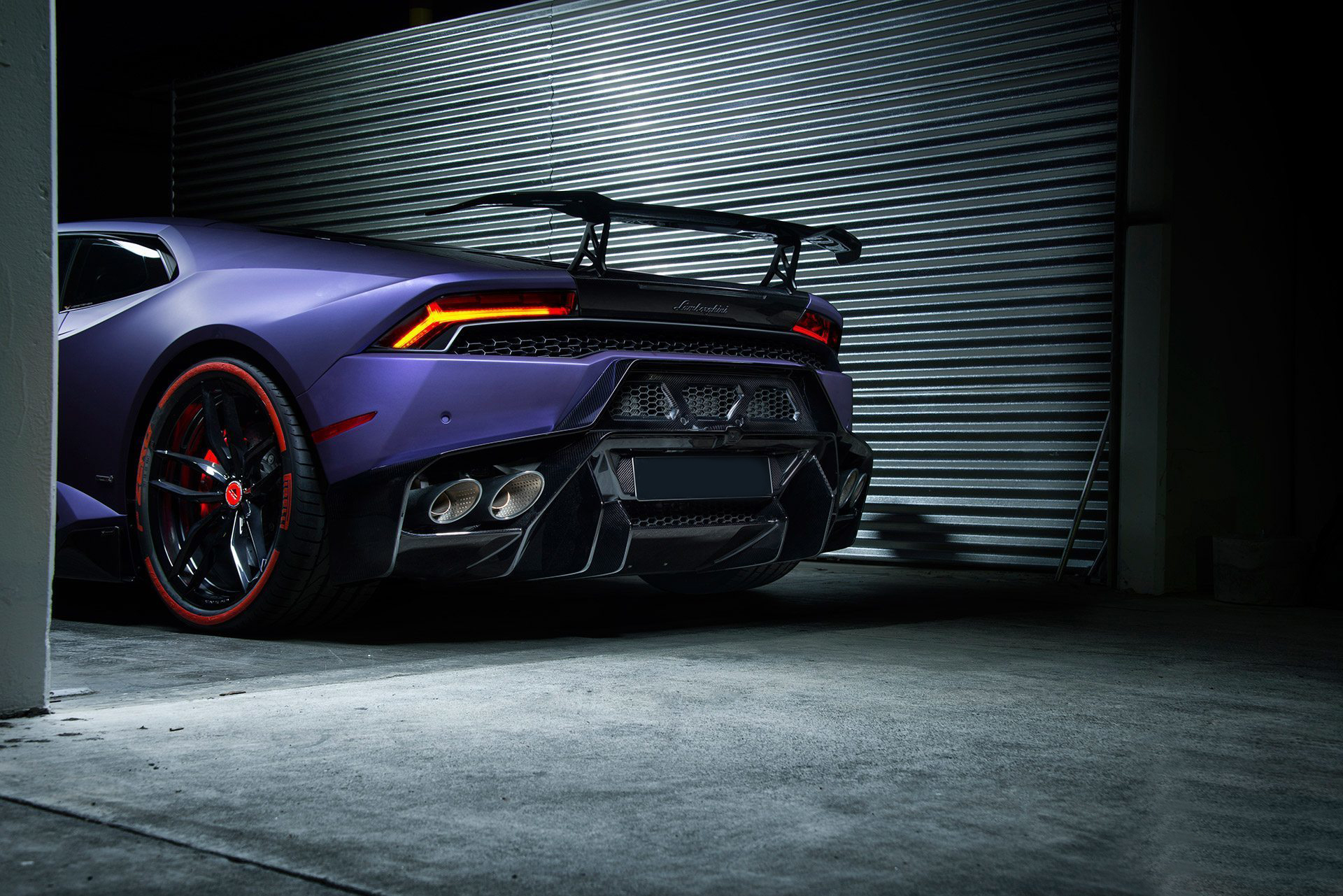 Hodoor Performance Carbon fiber rear diffuser Novara Style for Lamborghini Huracan