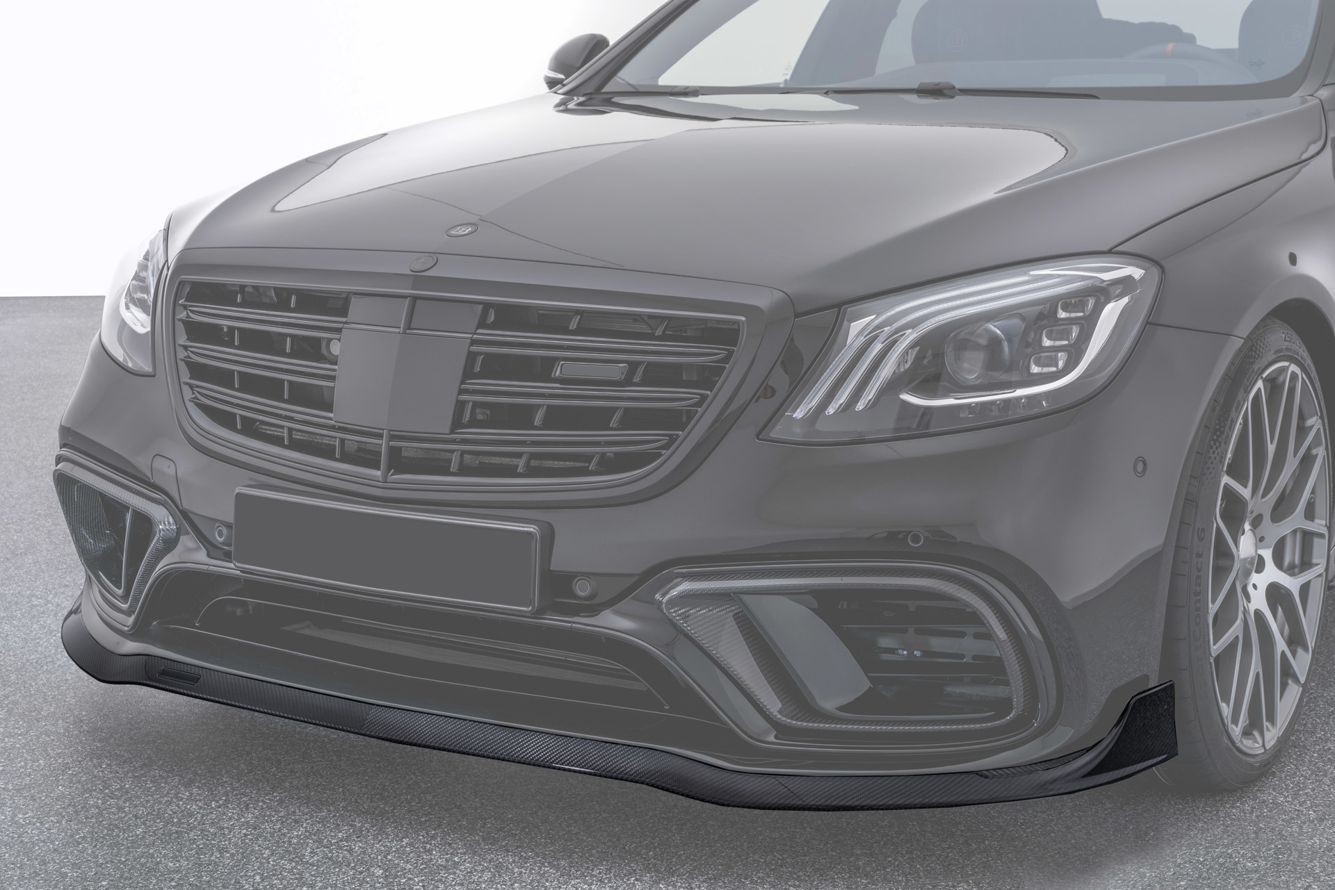 Hodoor Performance Carbon fiber Spoiler front bumper for Mercedes S63 AMG W222