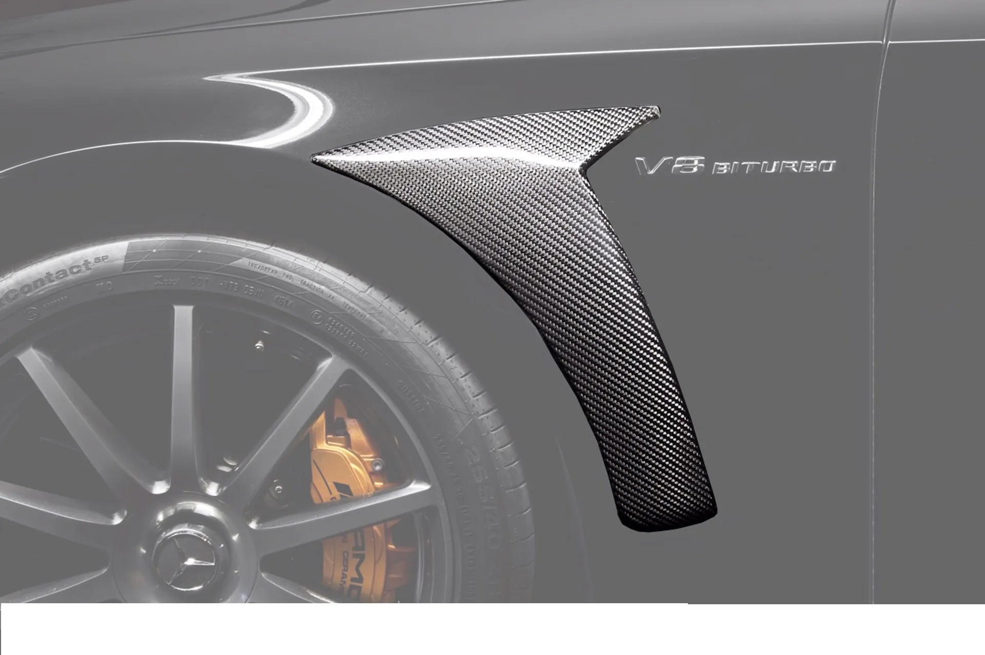 Hodoor Performance Carbon fiber front wing linings for Mercedes S63 AMG W222