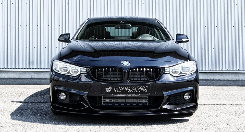 Hodoor Performance Carbon fiber front bumper spoiler Hamman Style for BMW 4er