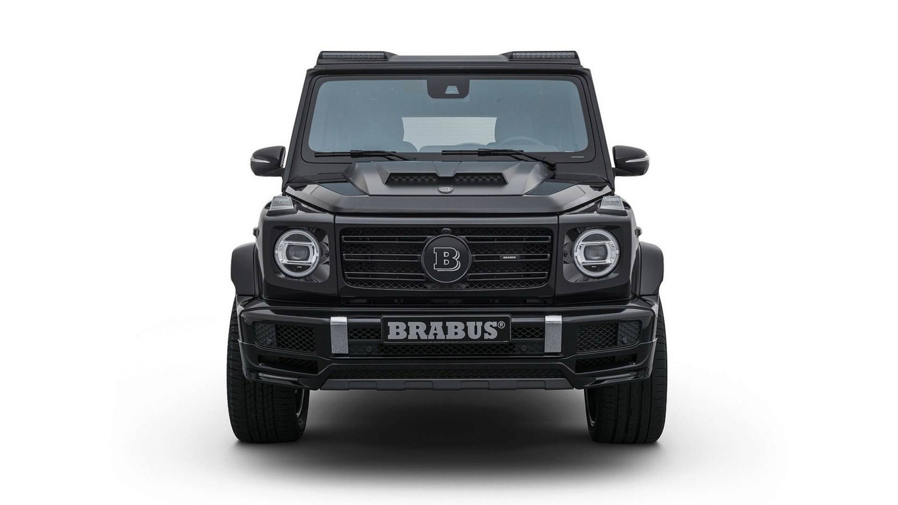 Hodoor Performance Carbon fiber Lip front bumper with LED for Mercedes G63 amg w464