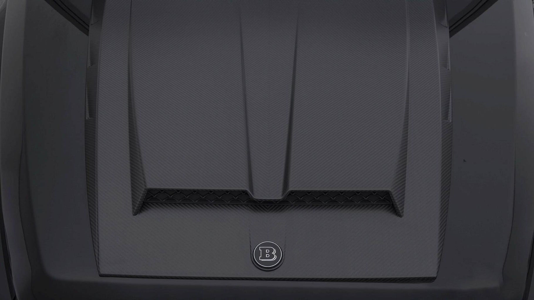 Hodoor Performance Carbon fiber trim on the hood with LED for Mercedes G63 amg w464