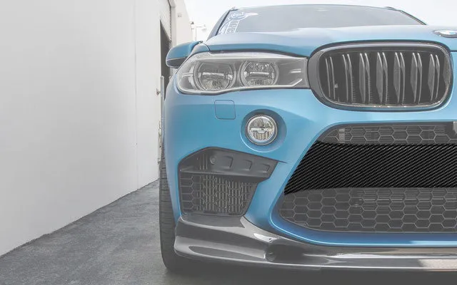 Hodoor Performance Carbon fiber pad on the central part of the front bumper for the BMW X6M F86
