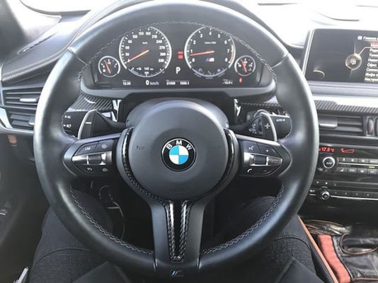Hodoor Performance Carbon fiber insert in M steering wheel for BMW X6M F86