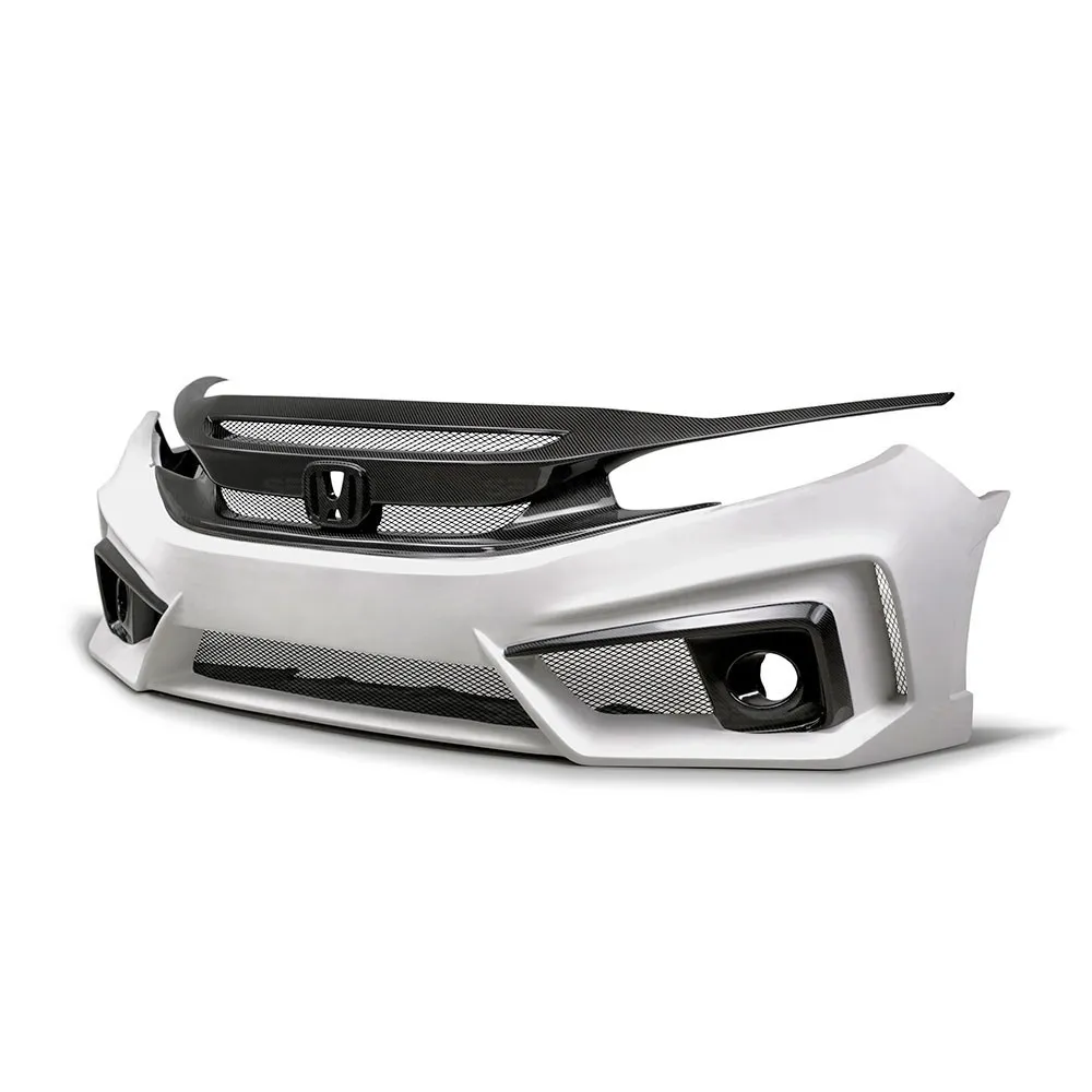 SEIBON TT-STYLE FIBERGLASS / CARBON FIBER FRONT BUMPER FOR  HONDA CIVIC SEDAN new model