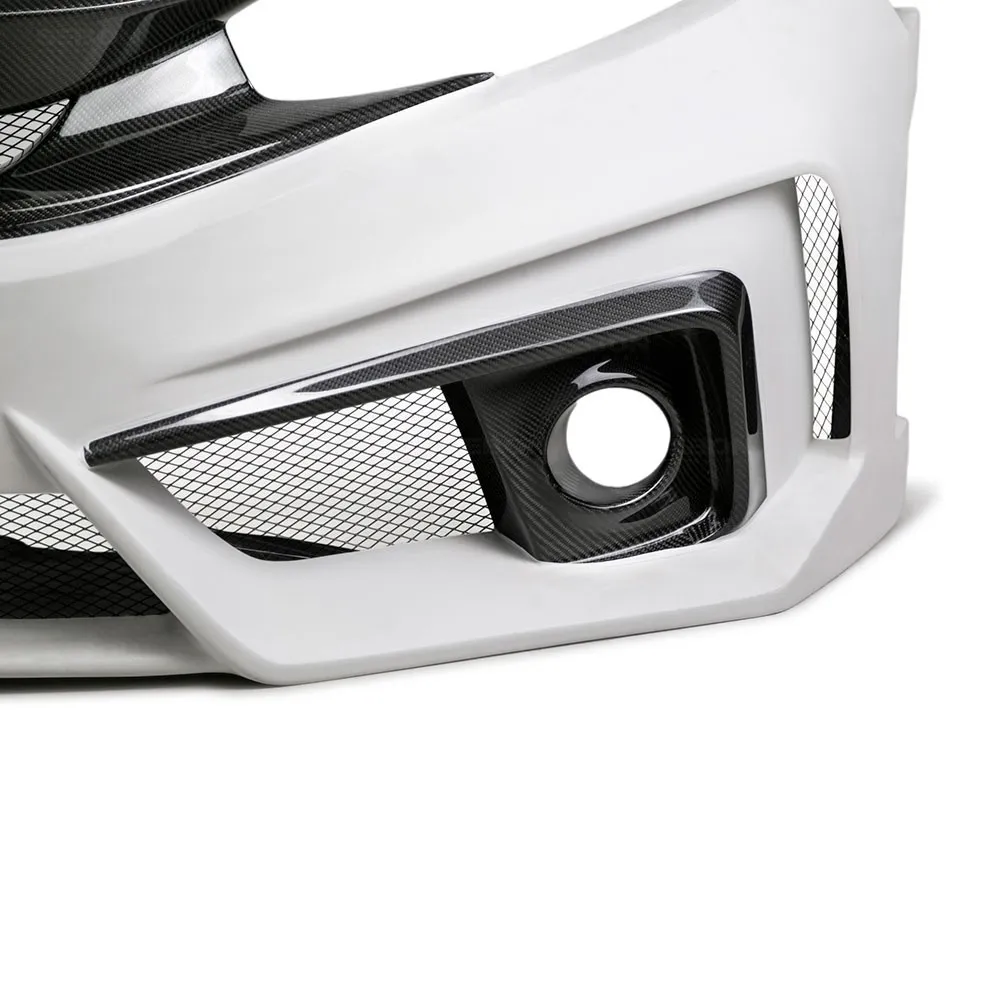 SEIBON TT-STYLE FIBERGLASS / CARBON FIBER FRONT BUMPER FOR  HONDA CIVIC SEDAN new style
