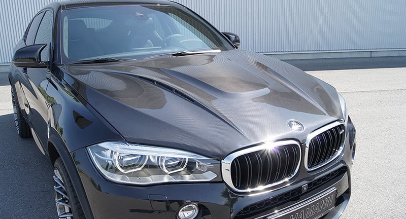 Hodoor Performance carbon fiber hood Variant 1 Hamman Style for BMW X5 F15