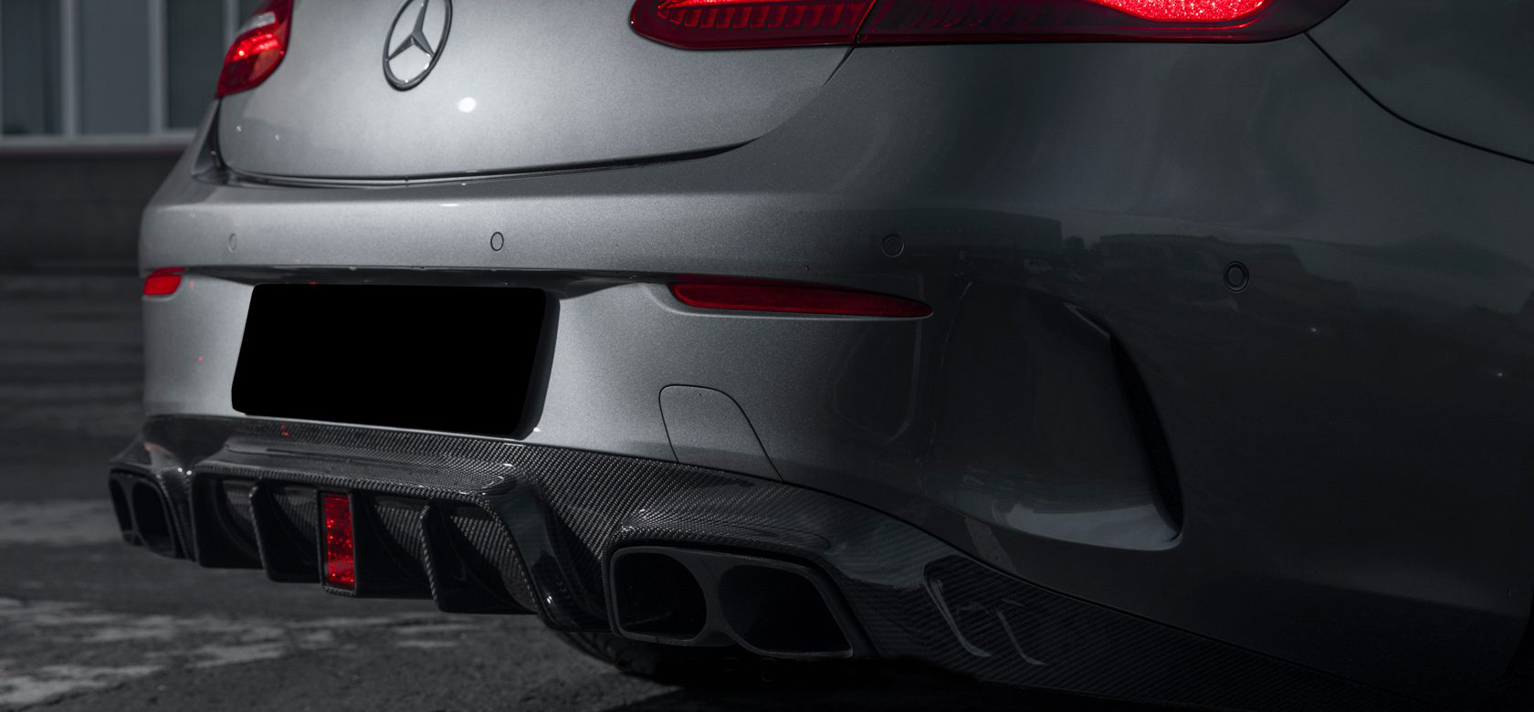 Hodoor Performance Carbon Fiber Front Bumper Splitter for Mercedes E-class Coupe