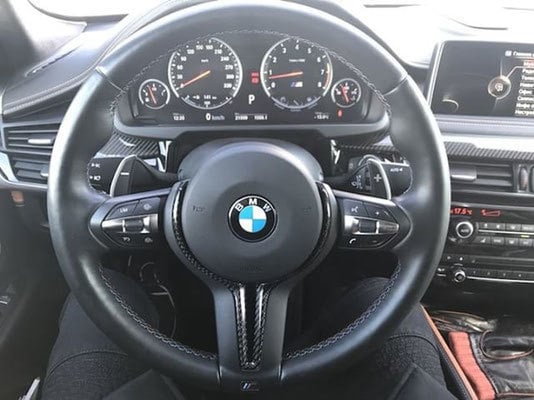 Hodoor Performance Carbon fiber insert in M steering wheel for BMW X5 F15