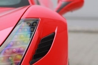 Hodoor Performance Carbon fiber front bumper ventilation grille for Ferrari 458 Italia