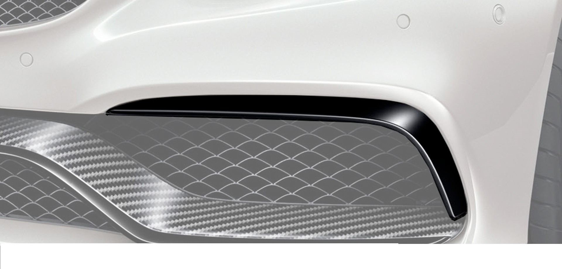 Hodoor Performance Carbon fiber front bumper air intakes 63 AMG Style for Mercedes C-class coupe C205