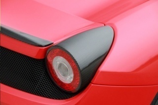 Hodoor Performance Carbon fiber tail light cover for Ferrari 458 Italia