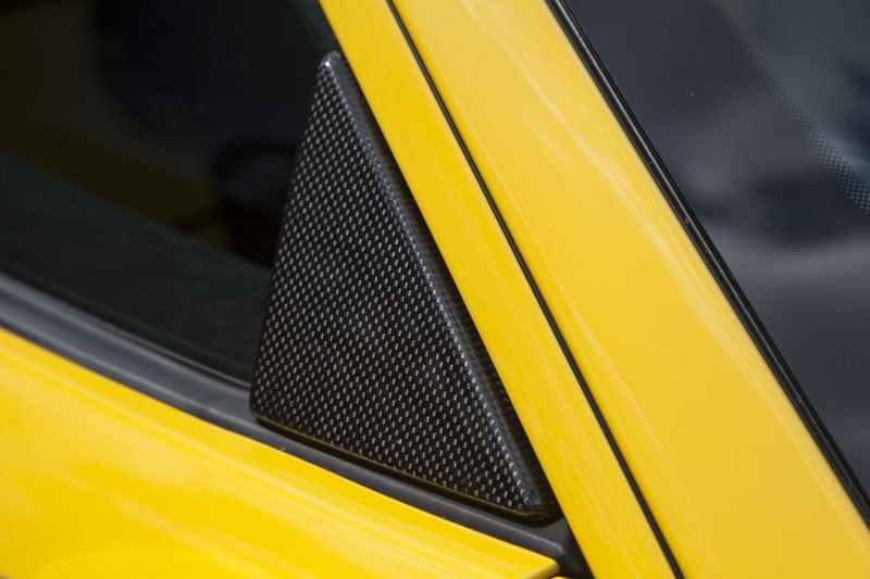 Hodoor Performance Carbon fiber inserts in the doors window Triangular for Ferrari 458 Speciale
