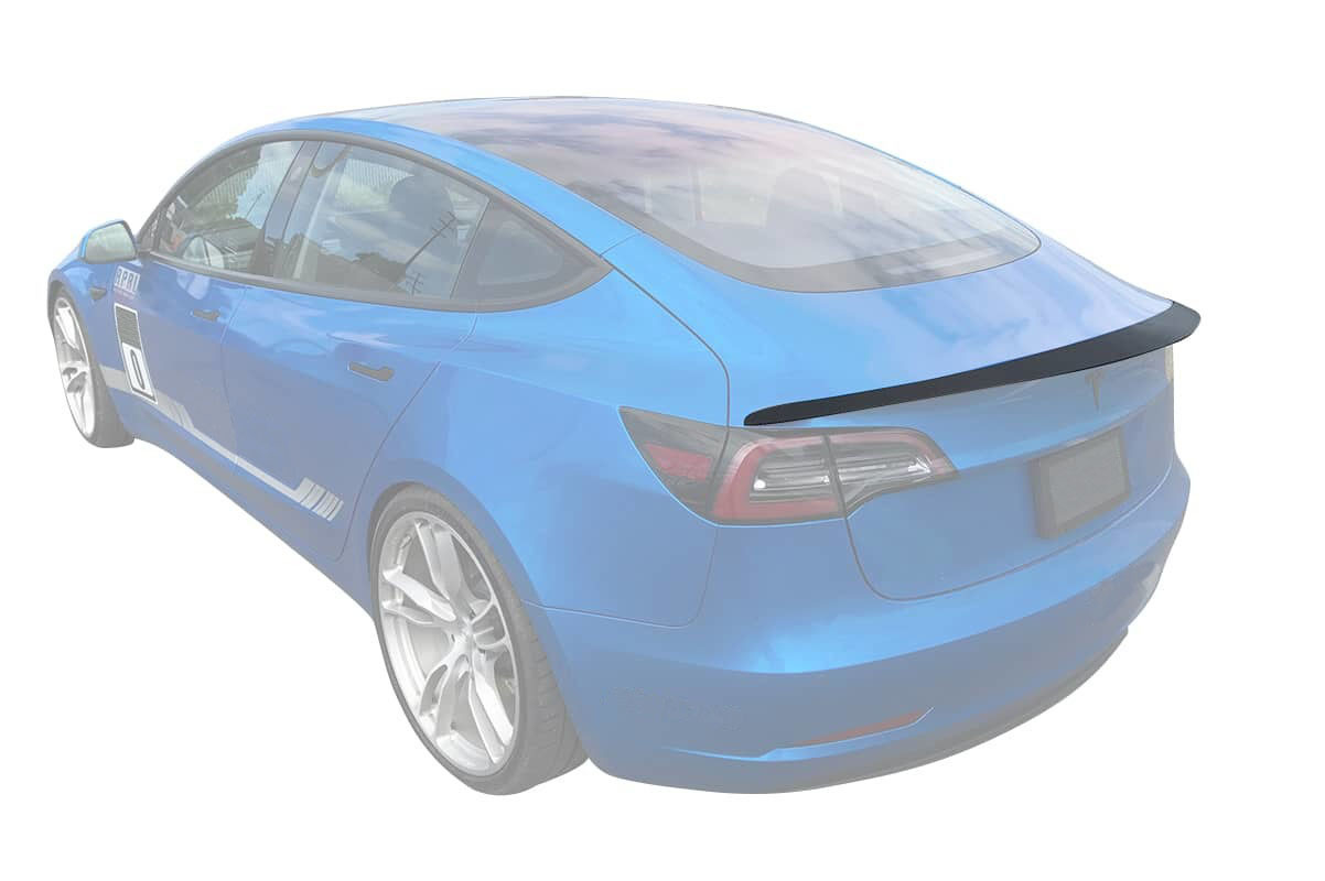 Unplugged Performance High Efficiency Trunk Spoiler for Tesla Model 3 new model