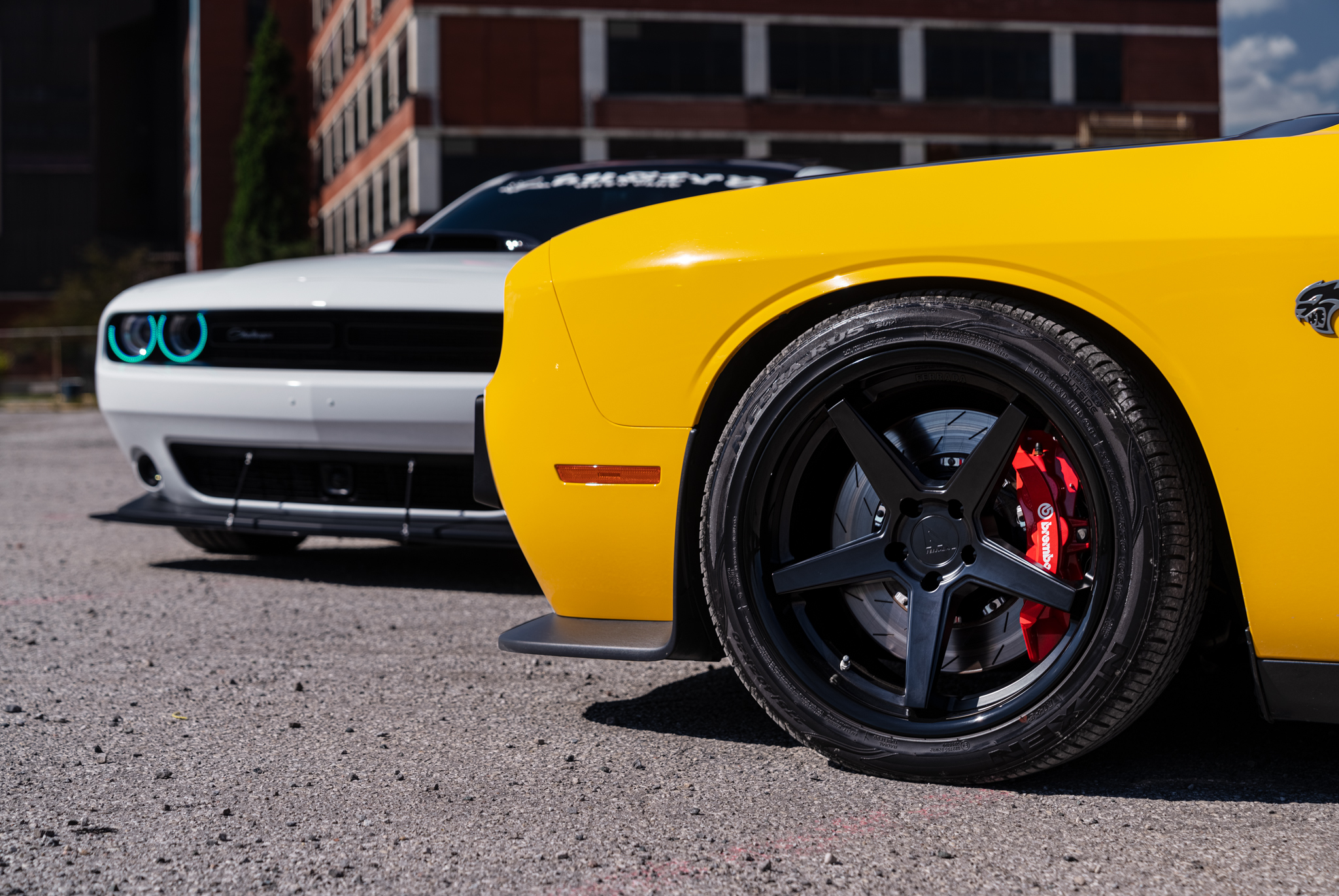 DODGE CHALLENGER  FERRADA DC-FR3 BLACK FORGED WHEELS
