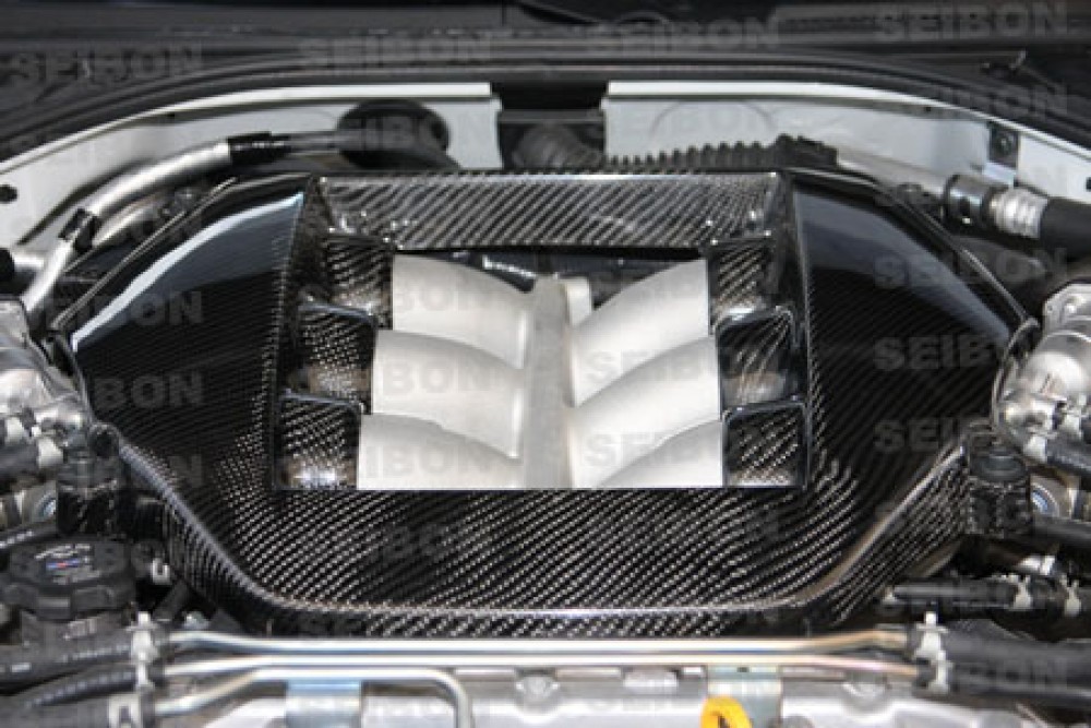 SEIBON OEM-STYLE CARBON FIBER ENGINE COVER FOR  NISSAN GT-R new style
