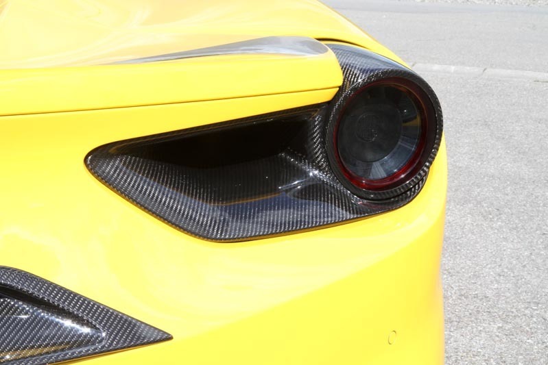 Hodoor Performance Carbon fiber rear air side Novitec Style for Ferrari 488 GTB