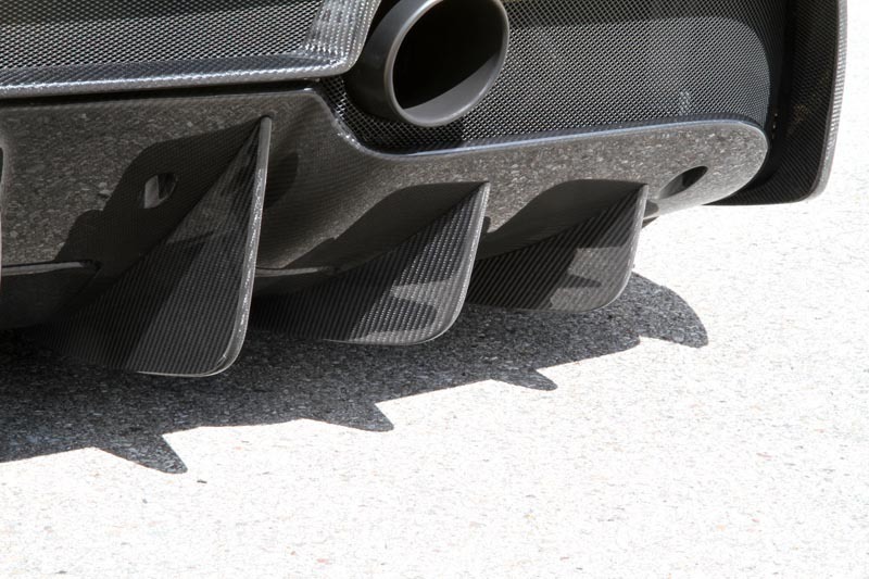 Hodoor Performance Carbon fiber diffuser fins Novitec Style for Ferrari 488 GTB