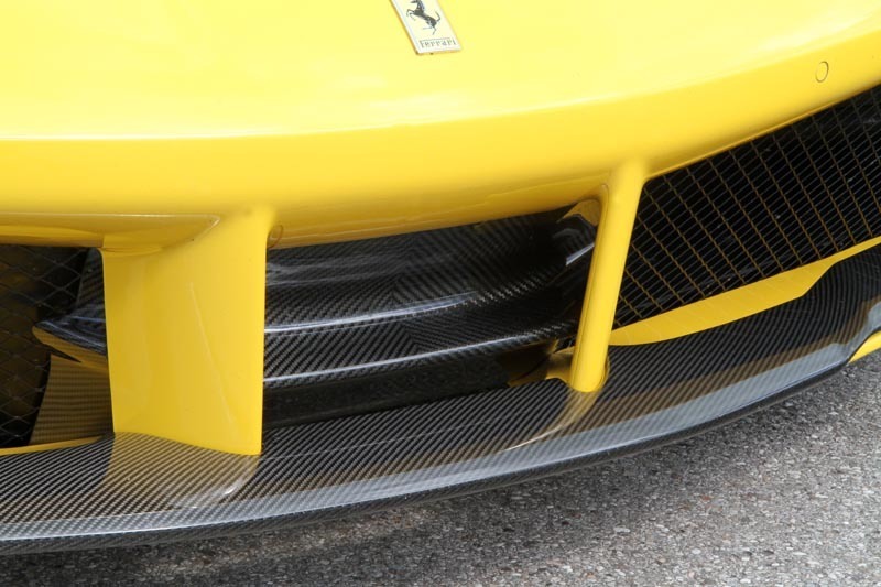 Carbon fiber extra lip part for Novitec Style front spoiler for Ferrari 488 GTB