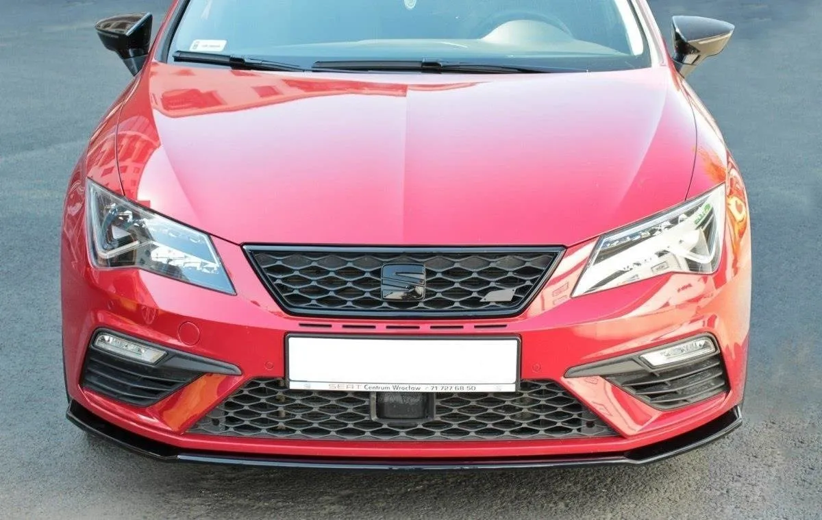 Maxton Design FRONT SPLITTER V.2 FOR SEAT LEON MK3 CUPRA/ FR new style