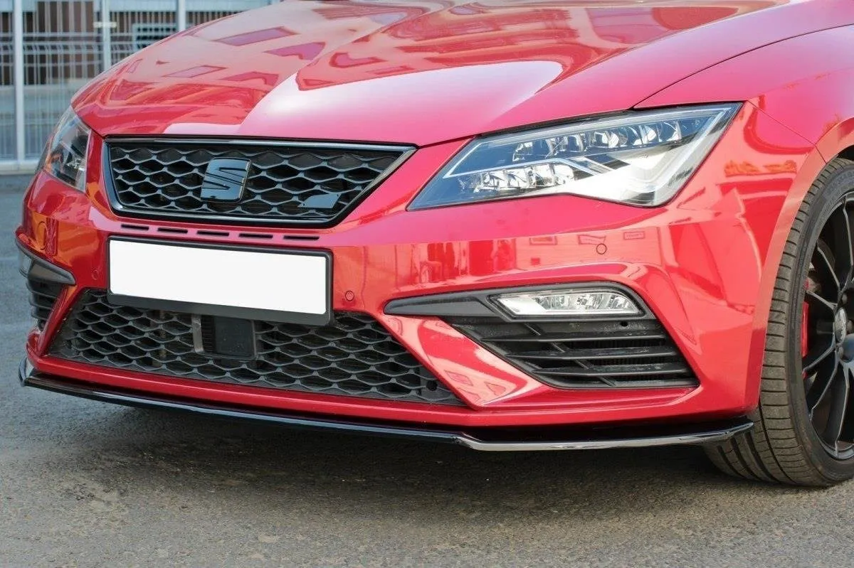 Maxton Design FRONT SPLITTER V.2 FOR SEAT LEON MK3 CUPRA/ FR new model