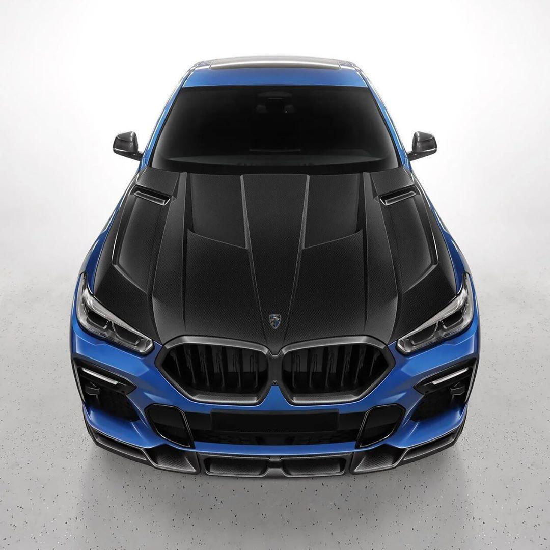 Hodoor Performance Сarbon bonnet for BMW X6 latest model