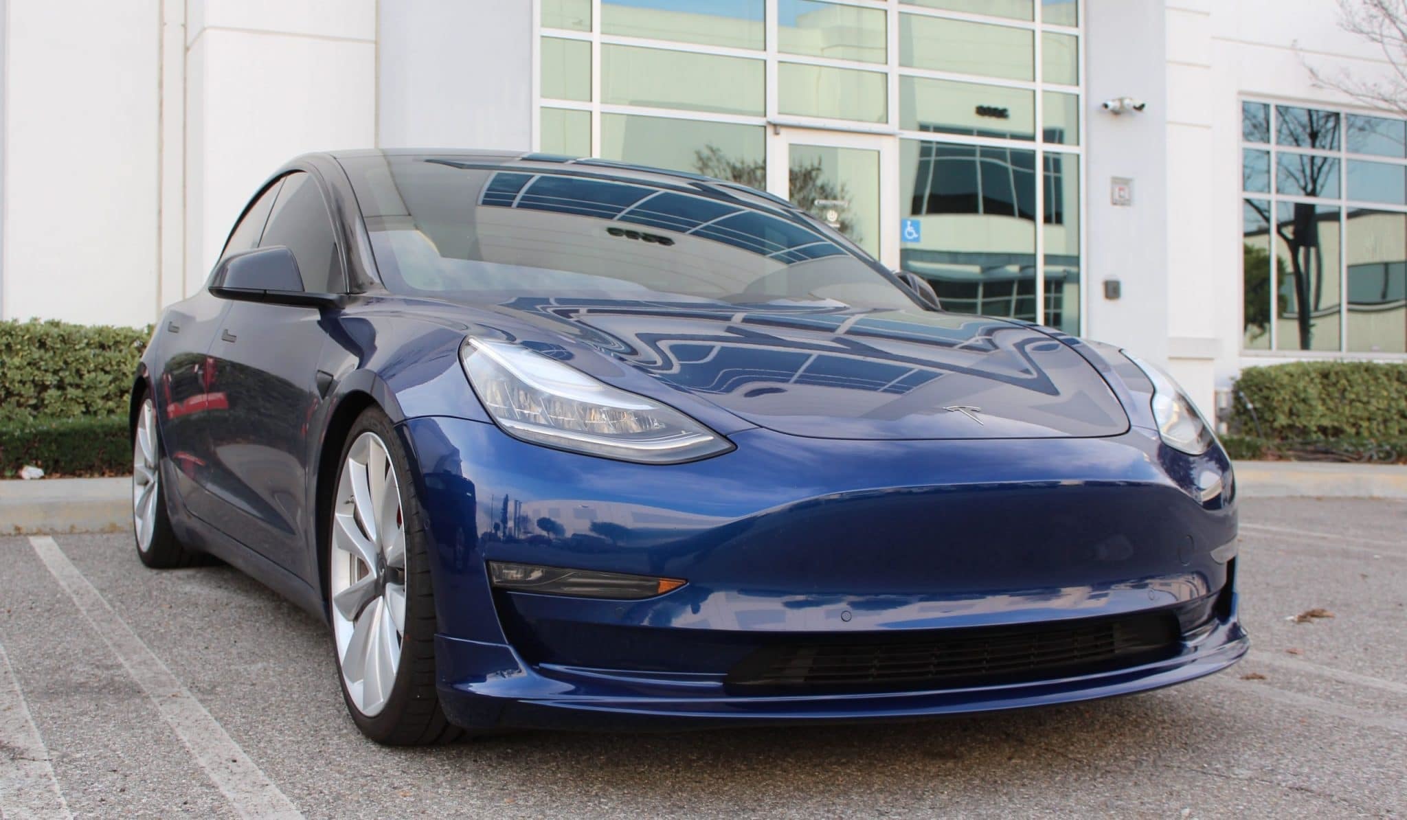 Unplugged Performance Front Lip Spoiler for Tesla Model 3 new model
