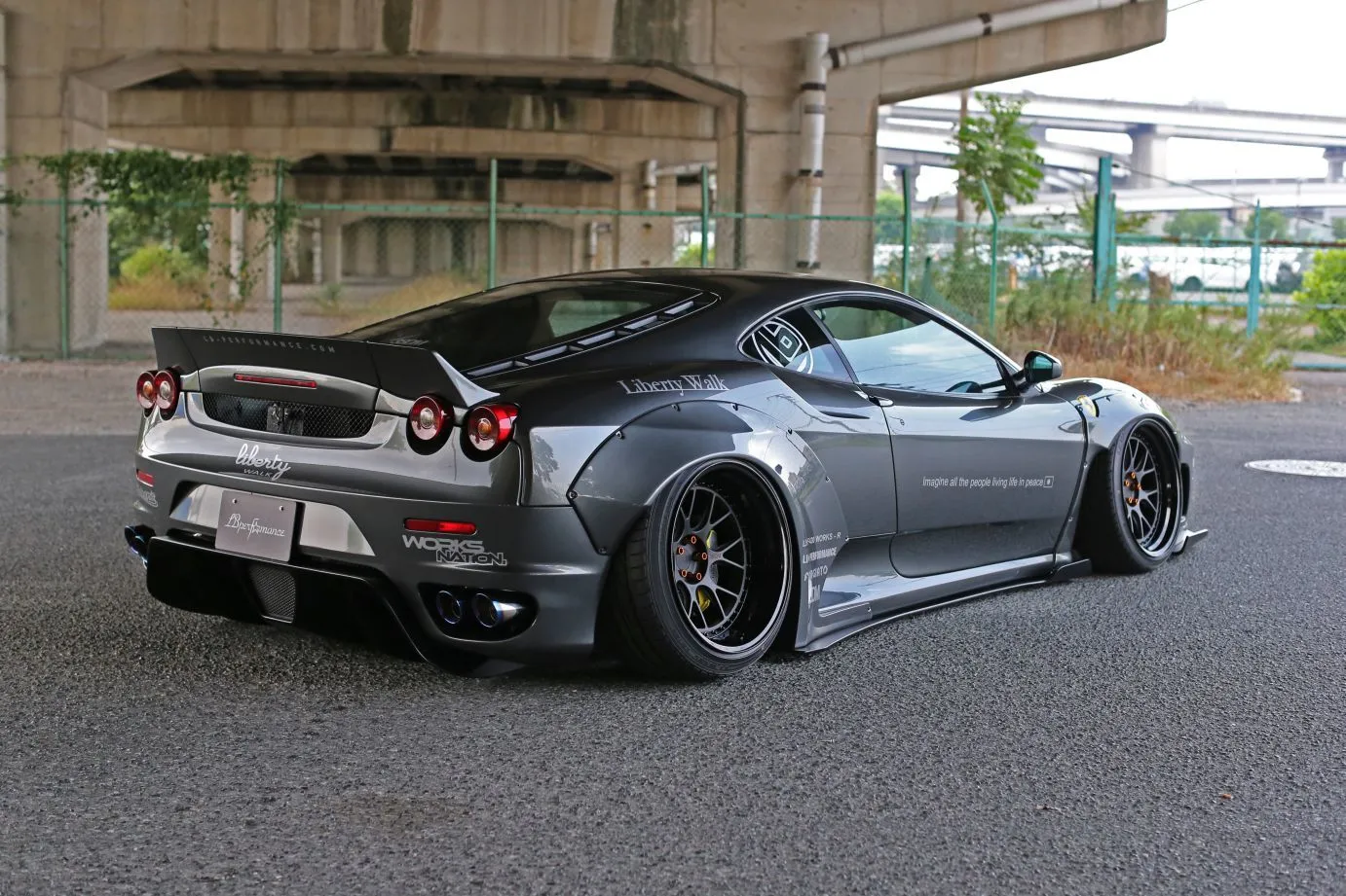 Liberty Walk Silhouette Works body kit for Ferrari F430 latest model