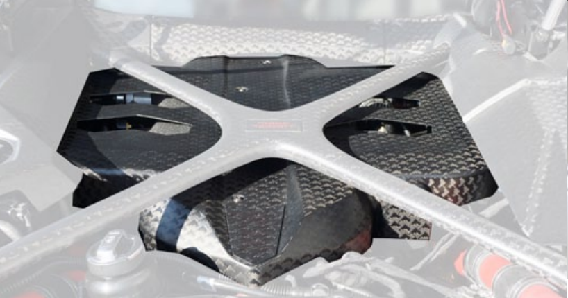 Carbon fiber center cover engine Mansory Style 2  for Lamborghini Aventador