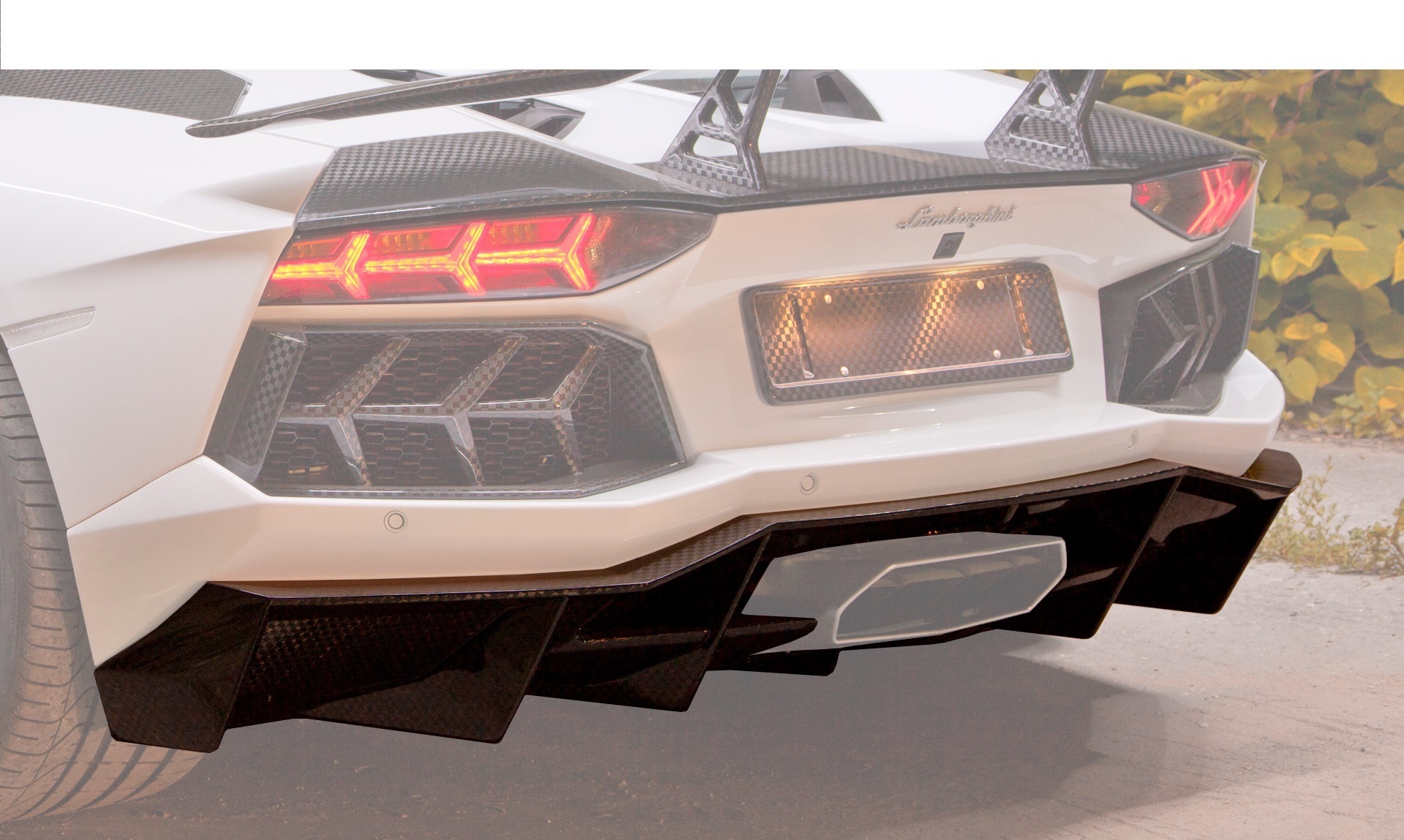 Hodoor Performance Сarbon fiber diffuser Mansory Style 2 for Lamborghini Aventador
