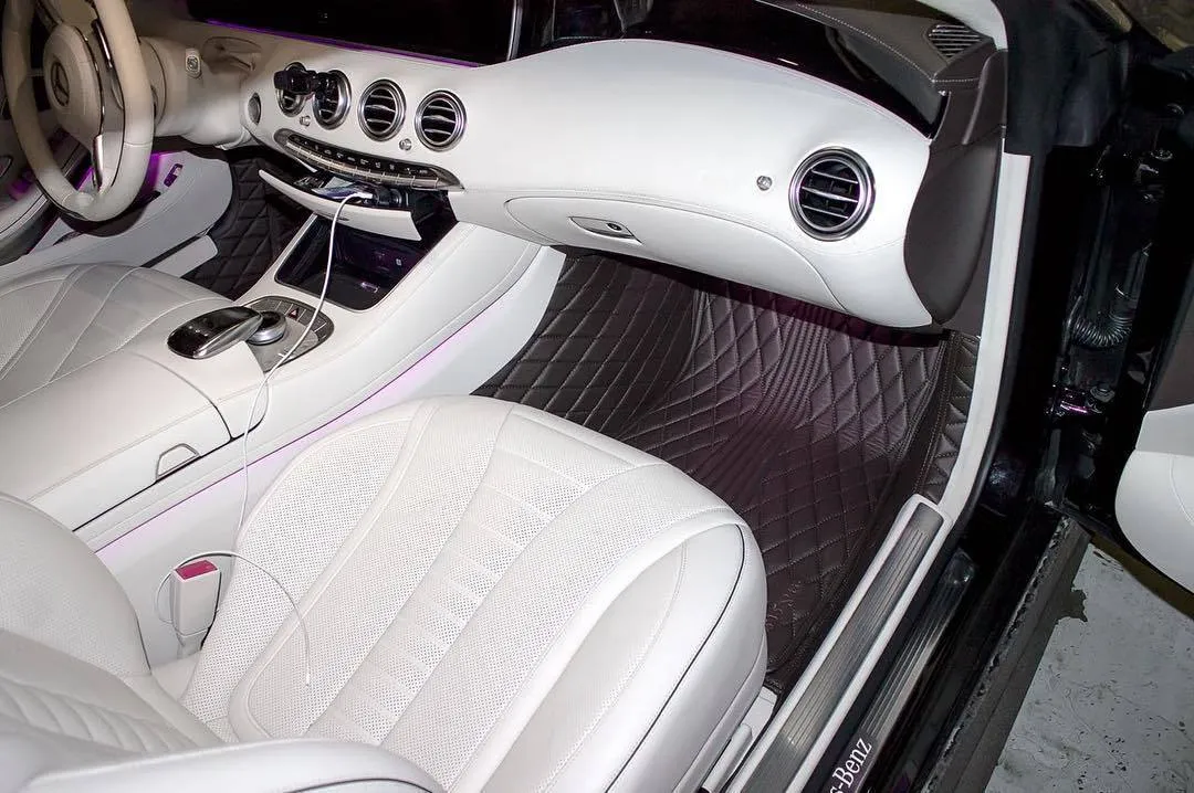 Rugs from eco-leather Vestis for Mercedes